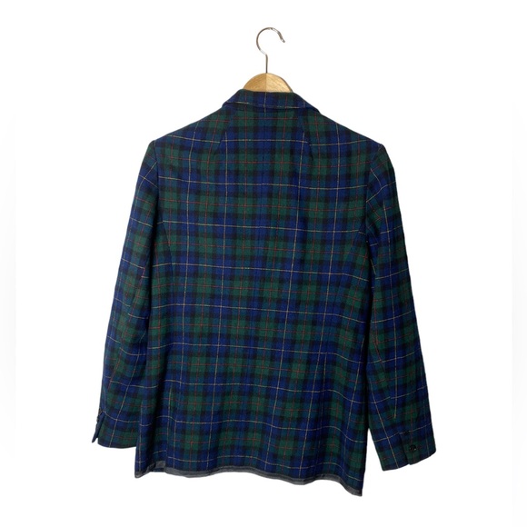Vintage Pendleton Tartan Plaid Wool Blazer Jacket S - Picture 2 of 12